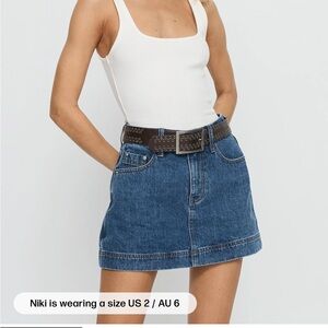 Princess Polly Blue Denim skort